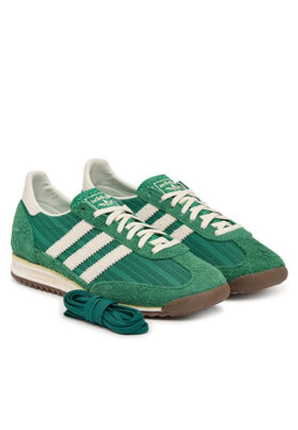 Adidas - adidas Sneakersy Sl 72 Og KJ4988 Zielony. Kolor: zielony. Materiał: skóra, zamsz