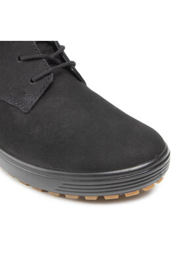 ecco - ECCO Trzewiki Soft 7 Tred W 45042302001 Czarny. Kolor: czarny. Materiał: skóra, zamsz
