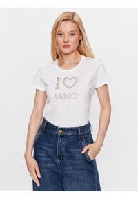 Liu Jo T-Shirt WF3076 JS923 Biały Regular Fit. Kolor: biały. Materiał: bawełna #1
