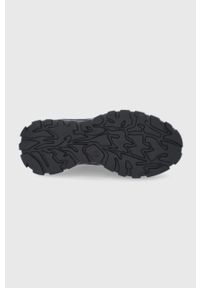Cross Jeans Buty kolor czarny na platformie. Nosek buta: okrągły. Zapięcie: sznurówki. Kolor: czarny. Materiał: guma. Obcas: na platformie #3