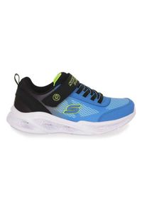skechers - Buty do chodzenia dla dzieci Skechers Bkbl Meteor. Okazja: na co dzień. Zapięcie: rzepy. Kolor: niebieski. Materiał: tkanina, syntetyk, materiał. Szerokość cholewki: normalna. Sport: turystyka piesza #1