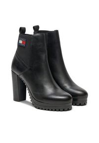 Tommy Jeans Botki Tjw New Ess High Heel Boot EN0EN02439 Czarny. Kolor: czarny. Materiał: skóra #5