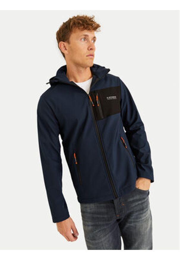 Jack & Jones - Jack&Jones Kurtka przejściowa Talor 12259615 Granatowy Regular Fit. Kolor: niebieski. Materiał: syntetyk