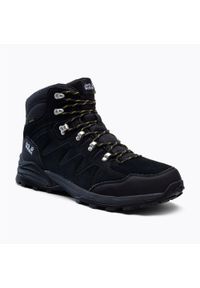 Buty trekkingowe męskie Jack Wolfskin Refugio Texapore Mid. Kolor: wielokolorowy, szary, czarny