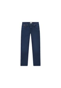 Wrangler - WRANGLER TEXAS SLIM MĘSKIE SPODNIE JEANSOWE JEANSY DŻINSY MIDNIGHT SHADOW 112358223 W12S017436