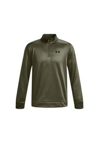 Bluza fitness męska Under Armour Armour Fleece 1/4 Zip. Kolor: zielony. Sport: fitness #1