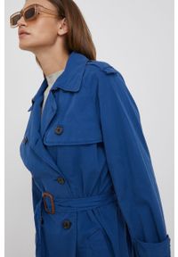Lauren Ralph Lauren płaszcz 200861915001 damski przejściowy dwurzędowy. Okazja: na co dzień. Kolor: niebieski. Styl: casual #3