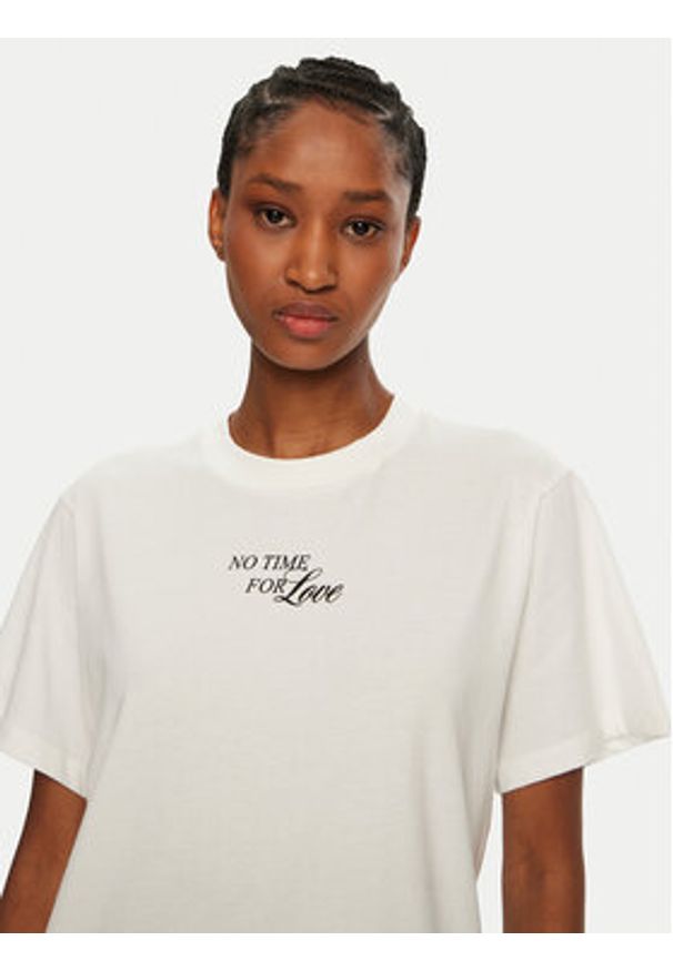 Hugo - HUGO T-Shirt Vintage Tee 50533958 Biały Relaxed Fit. Kolor: biały. Materiał: bawełna. Styl: vintage