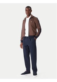 Lacoste Bluza SH1368 Brązowy Regular Fit. Kolor: brązowy. Materiał: bawełna #7