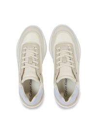 Calvin Klein Sneakersy Cloud Wedge Lace Up HW0HW01647 Beżowy. Kolor: beżowy