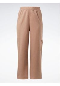 Reebok Spodnie dresowe Reebok Classics Reverse Fleece Wide Leg Joggers (Plus Size) IB4453 Brązowy. Kolekcja: plus size. Kolor: brązowy. Materiał: bawełna #4