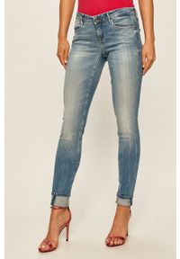 Guess Jeans - Jeansy Jegging. Kolor: niebieski. Materiał: jeans #1