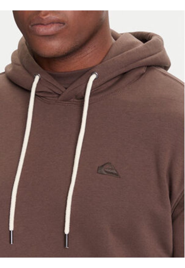 Quiksilver Bluza Salt Water Hoodie EQYFT05159 Brązowy Regular Fit. Kolor: brązowy. Materiał: bawełna
