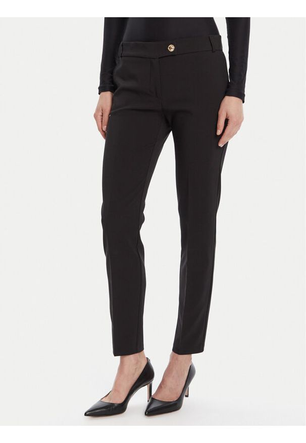 Rinascimento Chinosy CFC0126225003 Czarny Slim Fit. Kolor: czarny. Materiał: syntetyk