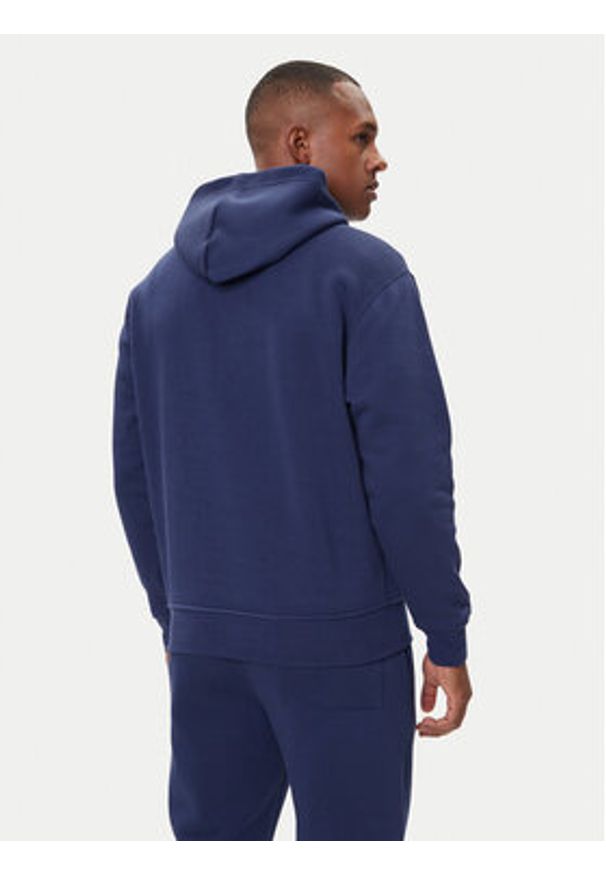 Nike Bluza FV7281 410 Granatowy Regular Fit. Kolor: niebieski. Materiał: bawełna