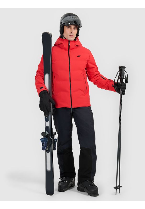 4f - 4F Kurtka narciarska membrana 15000 męska - czerwona S. Kolor: czerwony. Materiał: materiał, mesh. Sezon: zima
