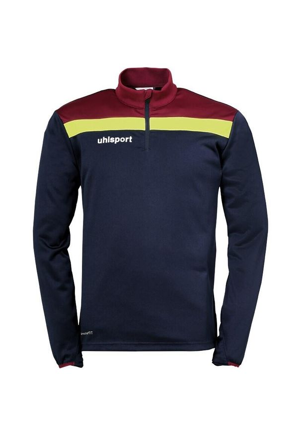 UHLSPORT - Bluza piłkarska męska Uhlsport Offense 23 1/4 zip. Kolor: czerwony, niebieski, wielokolorowy. Sport: piłka nożna