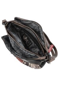 Brązowa Damska Torebka Anekke Premium. Kolor: brązowy. Wzór: nadruk. Materiał: skórzane. Styl: casual #7