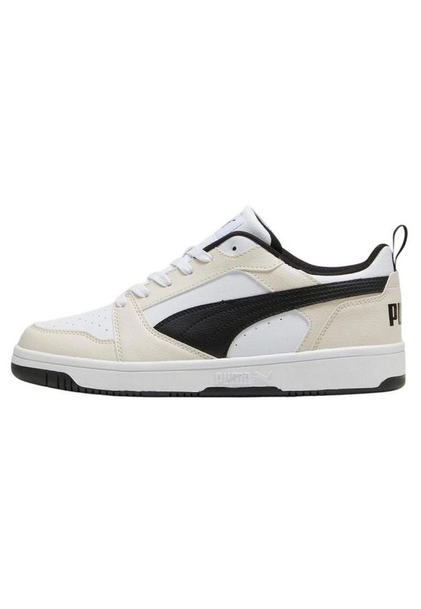 Puma - Damskie Buty Sportowe Rebound V6 Low Cut. Kolor: czarny, biały, wielokolorowy, beżowy. Styl: sportowy