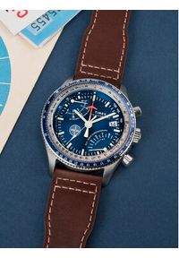 Timex Zegarek Fly Back Chronograph x Pan Am® TW2W97200 Brązowy. Kolor: brązowy #4