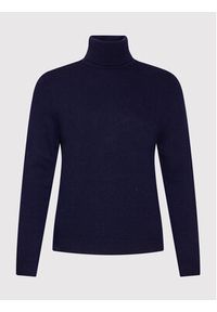 United Colors of Benetton - United Colors Of Benetton Golf 1002D2348 Granatowy Regular Fit. Typ kołnierza: golf. Kolor: niebieski. Materiał: wełna #4