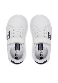 BOSS Sneakersy J52165 S Biały. Kolor: biały. Materiał: skóra #3