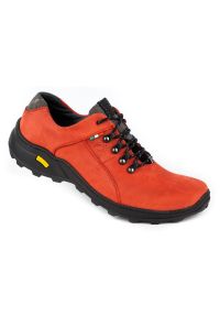 Olivier Męskie buty trekkingowe 296GT czerwone. Kolor: czerwony