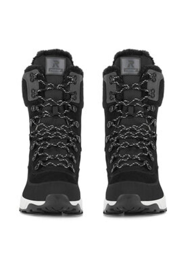 Rieker Revolution Lifestyle Botki W0066-00 Czarny. Kolor: czarny. Materiał: skóra, zamsz