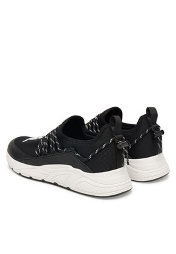Just Cavalli Sneakersy 80QA3SA0 ZSE69 Czarny. Kolor: czarny. Materiał: materiał