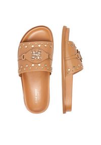 Nine West Klapki EO-TL758-1 Brązowy jasny. Kolor: brązowy. Materiał: skóra #3