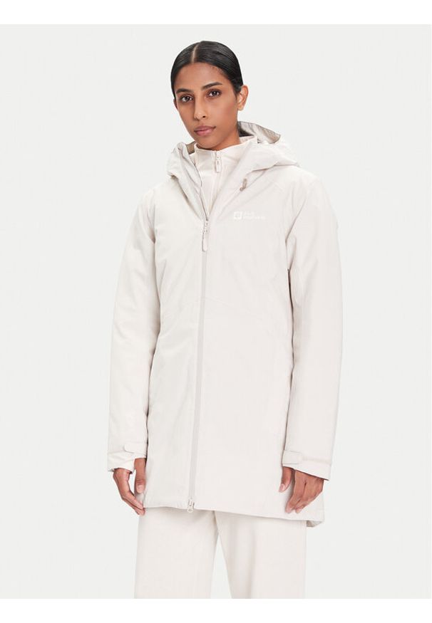 Jack Wolfskin Kurtka zimowa Heidelstein Ins 1115681 Beżowy Regular Fit. Kolor: beżowy. Materiał: syntetyk. Sezon: zima