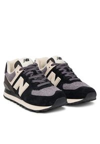 New Balance Sneakersy U574SBK W Czarny. Kolor: czarny. Materiał: zamsz, skóra. Model: New Balance 574