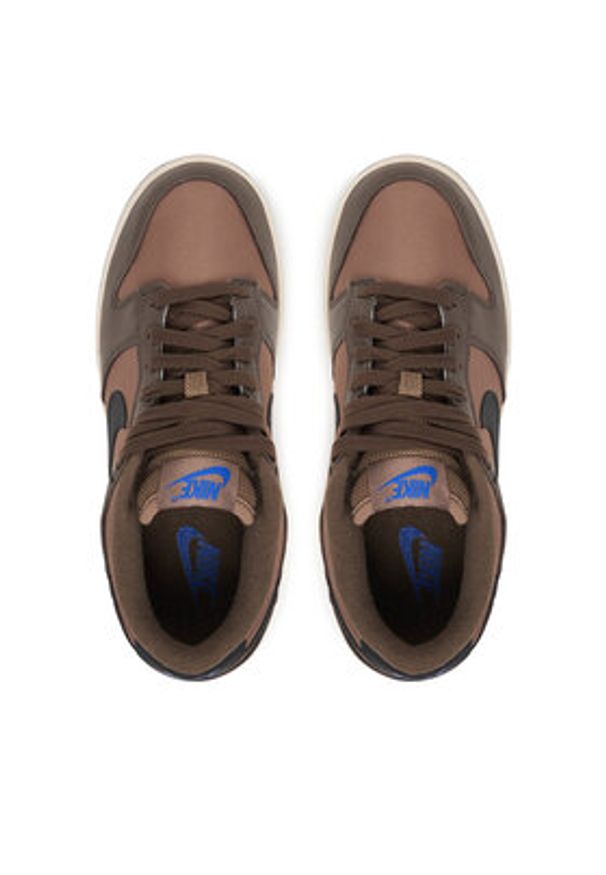 Nike Sneakersy Dunk Low FZ2552 001 Brązowy. Kolor: brązowy. Materiał: skóra