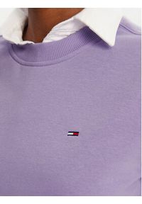 Tommy Jeans Bluza Flag DW0DW19959 Fioletowy Regular Fit. Kolor: fioletowy. Materiał: bawełna #5