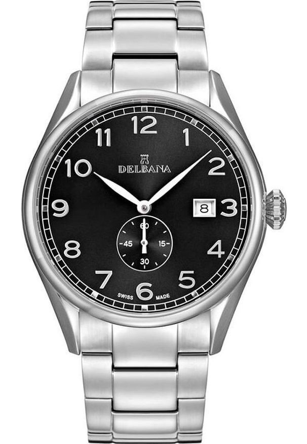 DELBANA - Zegarek Delbana Zegarek męski Delbana 41701.682.6.032 srebrny. Kolor: srebrny