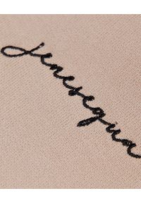 JENESEQUA - Beżowe spodnie dresowe z logo. Kolor: beżowy. Materiał: dresówka