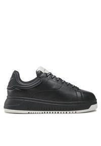 Emporio Armani Sneakersy X4X264 XN001 K001 Czarny. Kolor: czarny. Materiał: skóra
