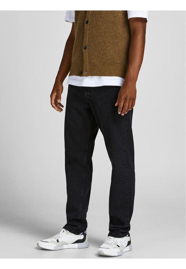 Jack & Jones Jeansy Chris 12168656 Czarny Relaxed Fit. Kolor: czarny