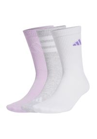 Adidas - Skarpety Logo 3 Pairs. Kolor: biały, różowy, wielokolorowy, szary, fioletowy. Materiał: materiał #1