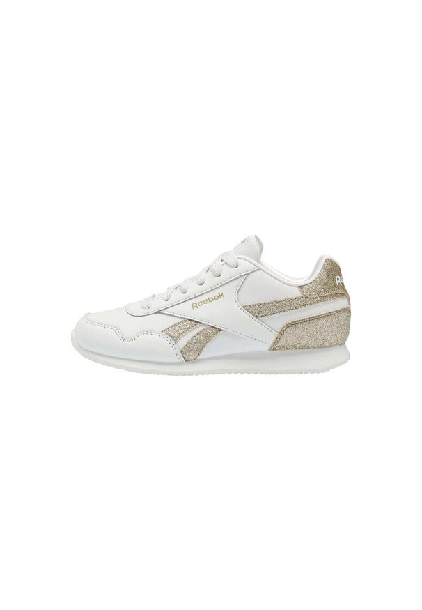 Buty do chodzenia dla dzieci Reebok Royal CL Jog. Zapięcie: sznurówki. Kolor: żółty, biały, wielokolorowy. Materiał: materiał. Szerokość cholewki: normalna. Model: Reebok Royal. Sport: joga i pilates, turystyka piesza