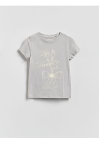 Reserved - T-shirt z nadrukiem - jasnoszary. Kolor: szary. Materiał: bawełna. Wzór: nadruk #1