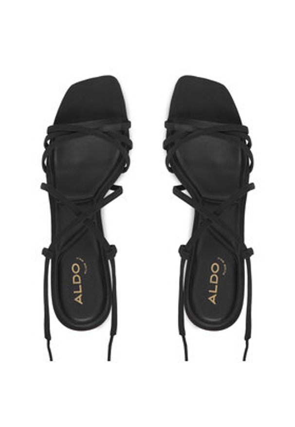 Aldo Sandały Talyia 14298576 Czarny. Kolor: czarny. Materiał: skóra