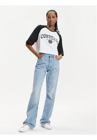 Converse T-Shirt Retro 10026050-A01 Biały Relaxed Fit. Kolor: biały. Materiał: bawełna. Styl: retro #5