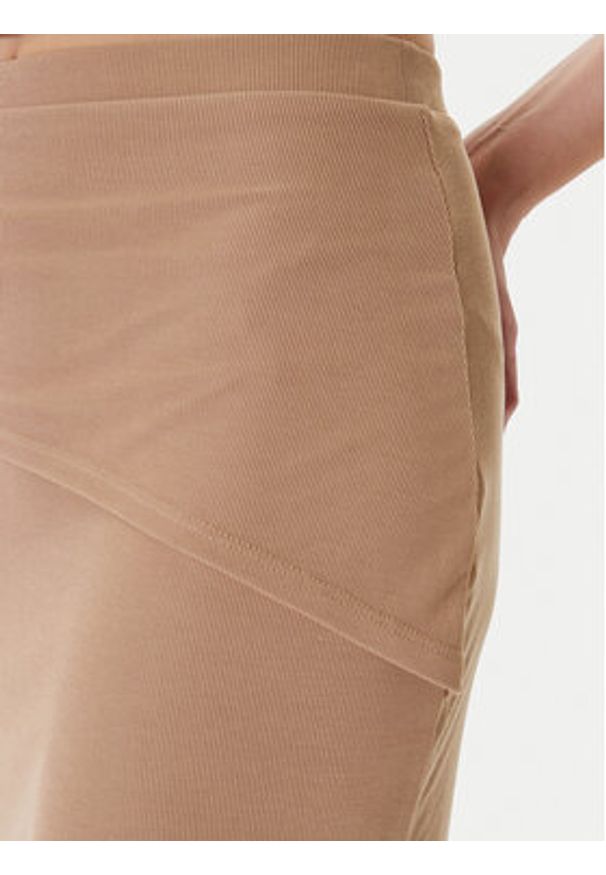 Guess Spódnica mini W5YD64 KAQL2 Beżowy Regular Fit. Kolor: beżowy