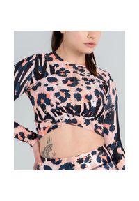 SLAVIWEAR - Longsleeve z długim rękawem Leopard. Kolor: wielokolorowy, czarny, pomarańczowy. Długość rękawa: długi rękaw. Długość: długie