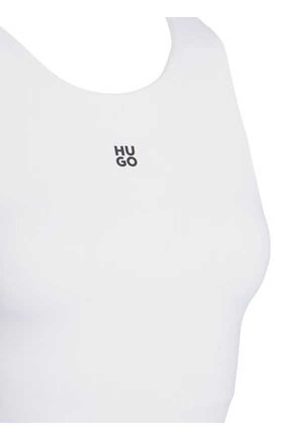 Hugo - HUGO Body Dasiel 50545196 Biały Slim Fit. Kolor: biały. Materiał: syntetyk
