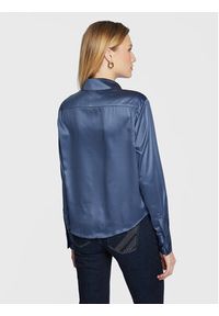 Guess Koszula Donna W3RH04 WF520 Granatowy Regular Fit. Kolor: niebieski. Materiał: syntetyk #4