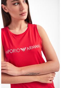 Emporio Armani Swimwear - Sukienka EMPORIO ARMANI SWIMWEAR. Długość rękawa: bez rękawów. Wzór: napisy. Typ sukienki: proste. Długość: maxi #3