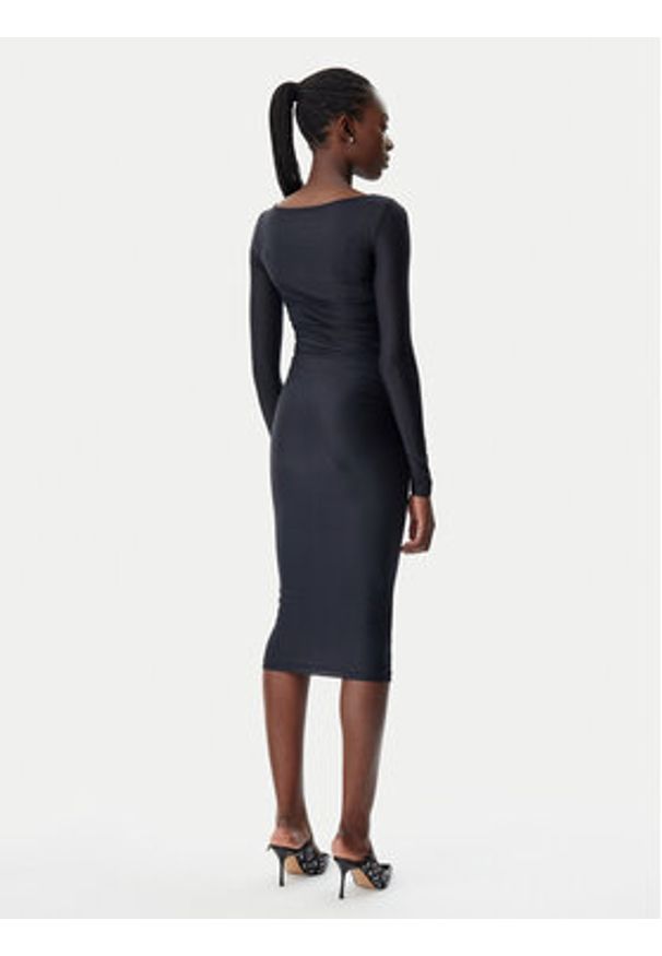 Pinko - PINKO Sukienka koktajlowa 104838 A2H1 Z99 Czarny Slim Fit. Kolor: czarny. Materiał: syntetyk. Styl: wizytowy