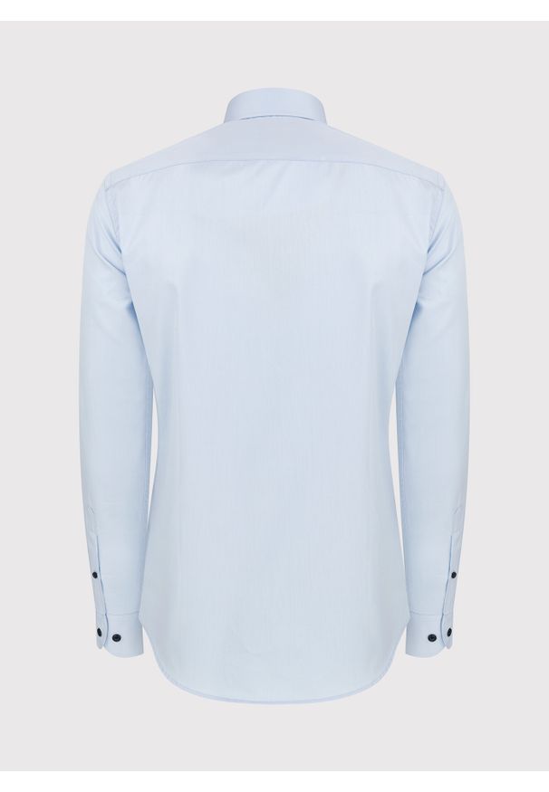 PAKO LORENTE – Niebieska koszula męska z bawełny P24SP-1X-037-N-S - Pako Lorente. Okazja: na wesele, na ślub cywilny. Kolor: niebieski. Materiał: bawełna. Styl: elegancki
